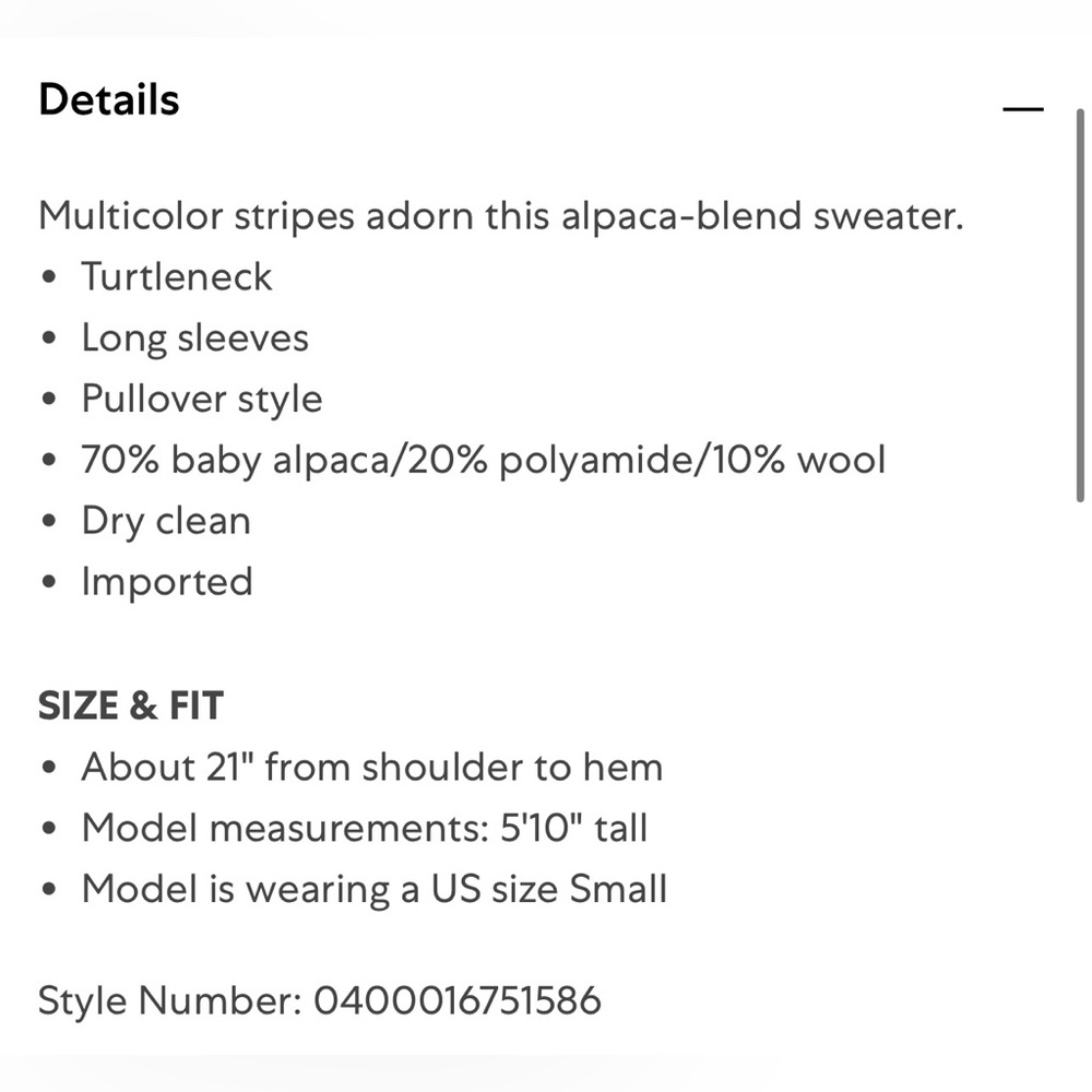 Veronica Beard Alston Alpaca Striped Knit Women's Sweater - Picture 7 of 8
